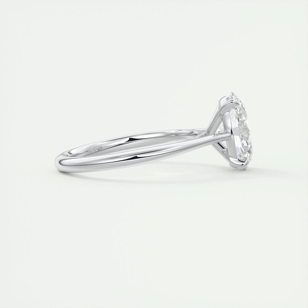 2ct Oval F - VS1 Lab Grown Diamond Solitaire Engagement Ring - Doozy Diamonds