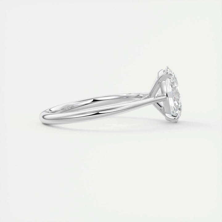 2ct Oval F - VS1 Lab Grown Diamond Solitaire Engagement Ring - Doozy Diamonds
