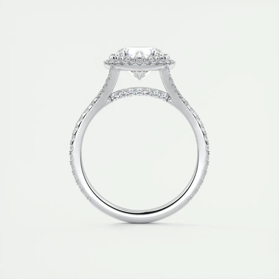 2ct Round Cut Halo F - VS1 Lab Grown Diamond Engagement Ring - Doozy Diamonds