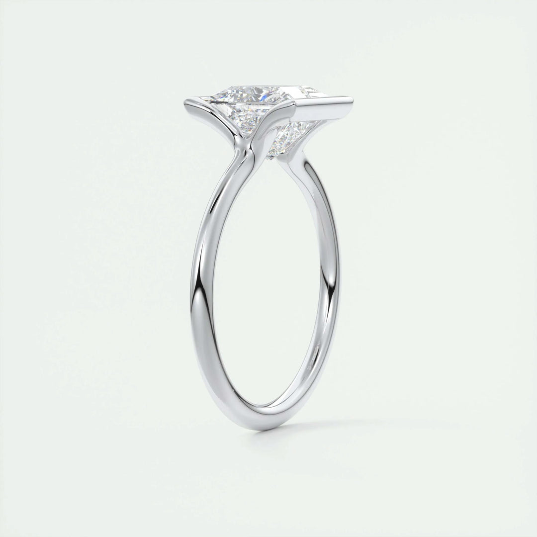 2ct Princess Cut Lab Grown Diamond Solitaire Engagement Ring - Doozy Diamonds