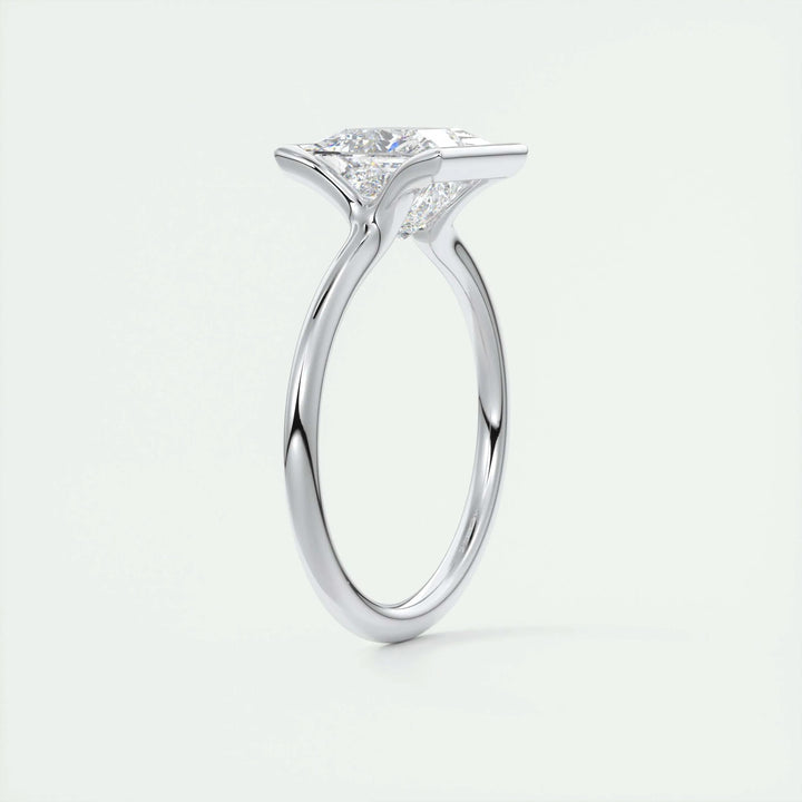 2ct Princess Cut Lab Grown Diamond Solitaire Engagement Ring - Doozy Diamonds