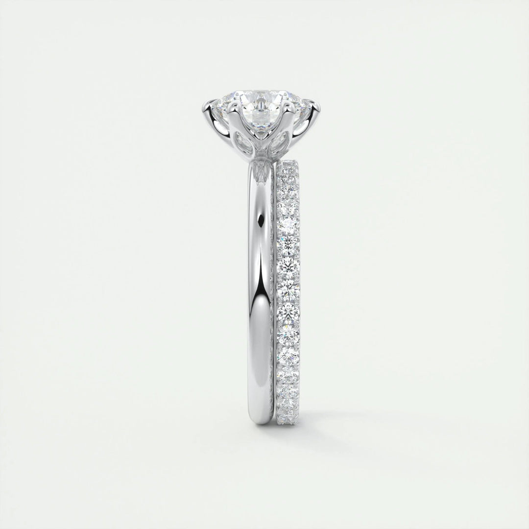 1.5ct Round F- VS1 Diamond Solitaire Lab Grown Engagement Ring