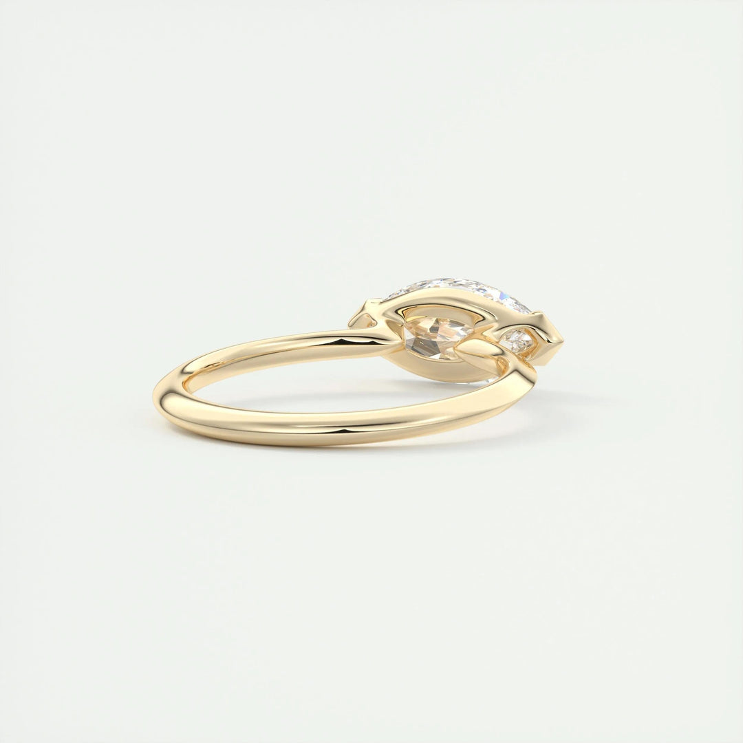 2ct Marquise F - VS1 Lab Grown Diamond Solitaire Engagement Ring - Doozy Diamonds