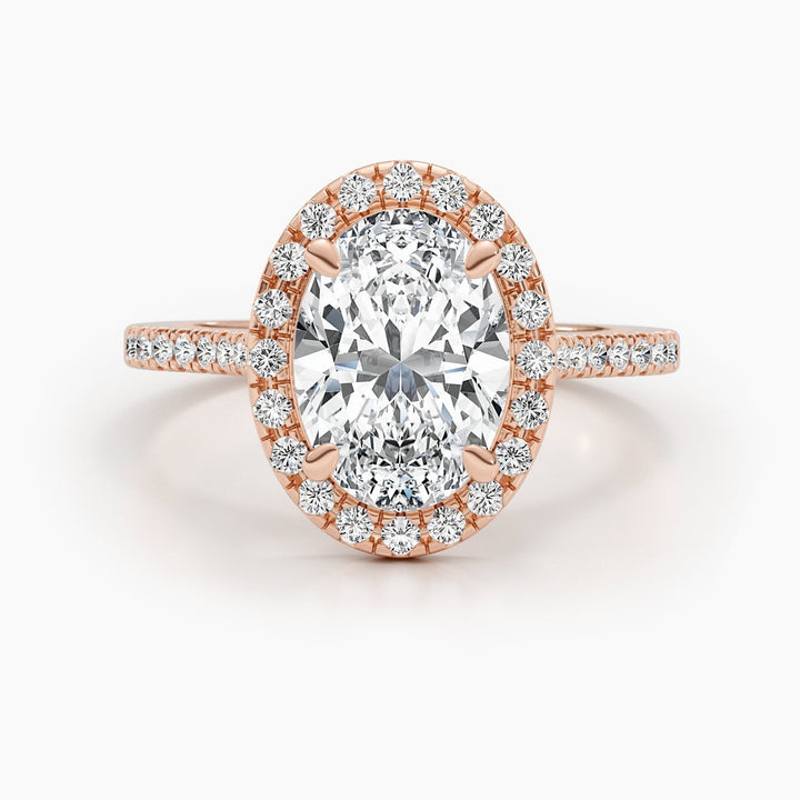 high brilliance oval diamond ring,