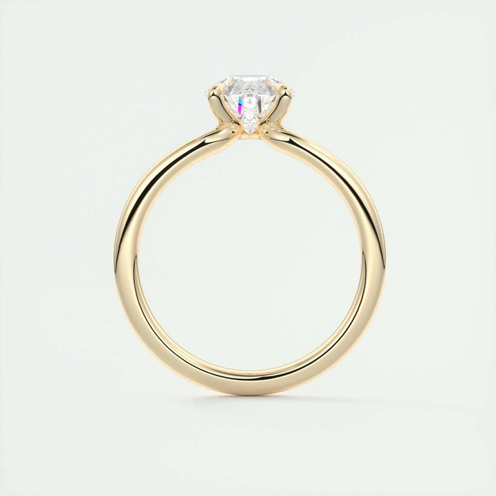 2ct Pear Shaped F - VS1 Lab Grown Diamond Solitaire Engagement Ring - Doozy Diamonds