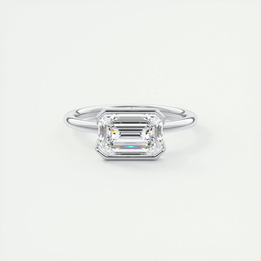 2ct Emerald F - VS1 Lab Grown Diamond Solitaire Engagement Ring - Doozy Diamonds
