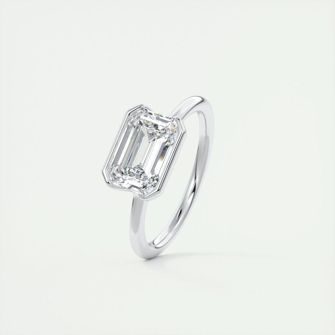 2ct Emerald F - VS1 Lab Grown Diamond Solitaire Engagement Ring - Doozy Diamonds
