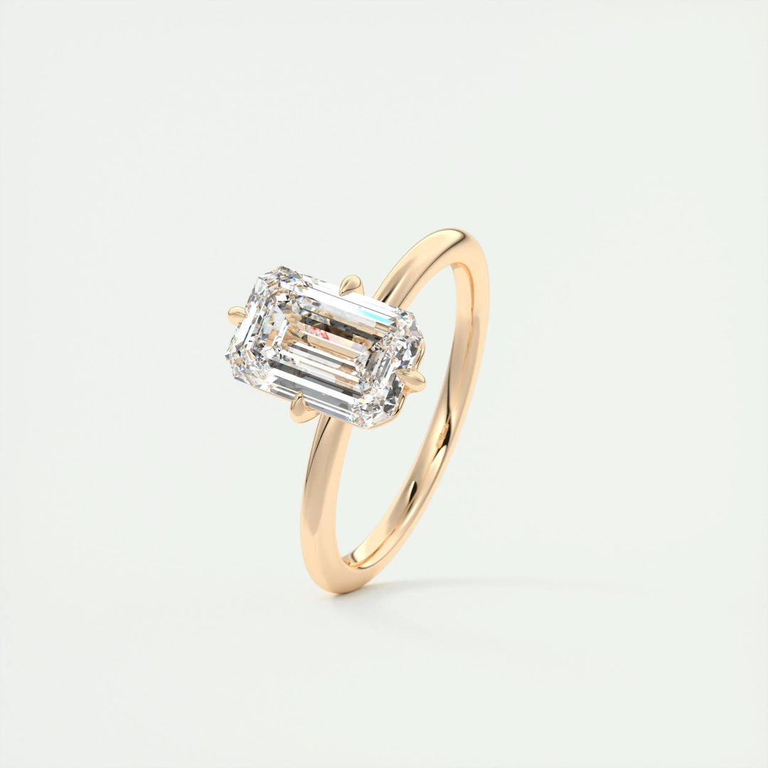 2ct Emerald F - VS1 Lab Grown Diamond Solitaire Engagement Ring - Doozy Diamonds