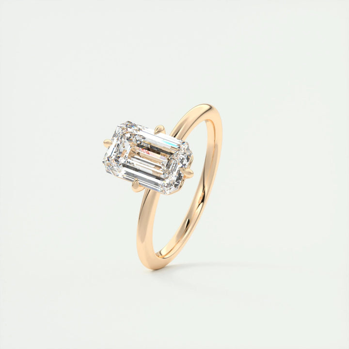 2ct Emerald F - VS1 Lab Grown Diamond Solitaire Engagement Ring - Doozy Diamonds