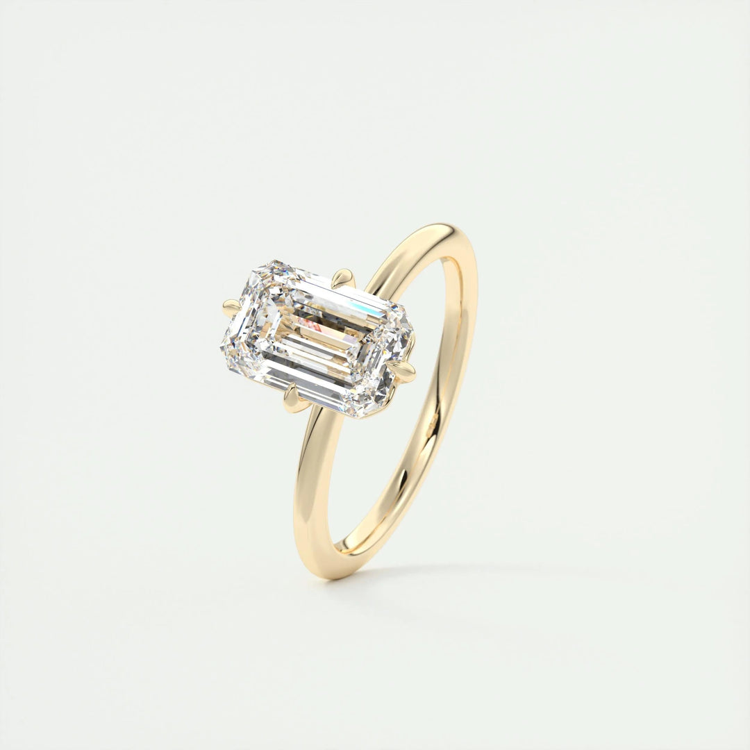 2ct Emerald F - VS1 Lab Grown Diamond Solitaire Engagement Ring - Doozy Diamonds