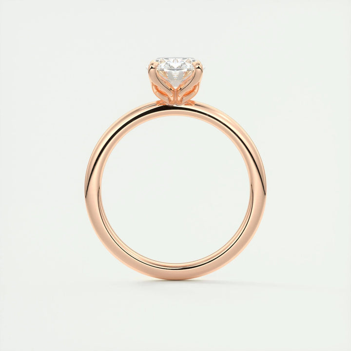 distinctive oval engagement ring