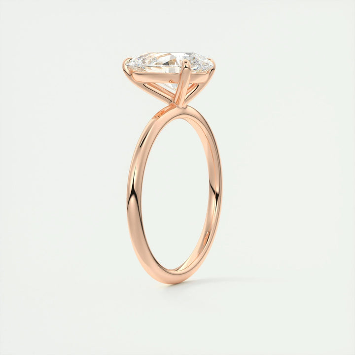 2ct Pear F - VS1 Lab Grown Diamond Solitaire Engagement Ring - Doozy Diamonds