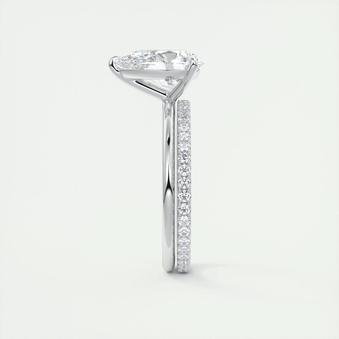 2ct Pear F - VS1 Lab Grown Diamond Solitaire Engagement Ring - Doozy Diamonds