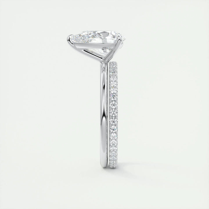 2ct Pear F - VS1 Lab Grown Diamond Solitaire Engagement Ring - Doozy Diamonds