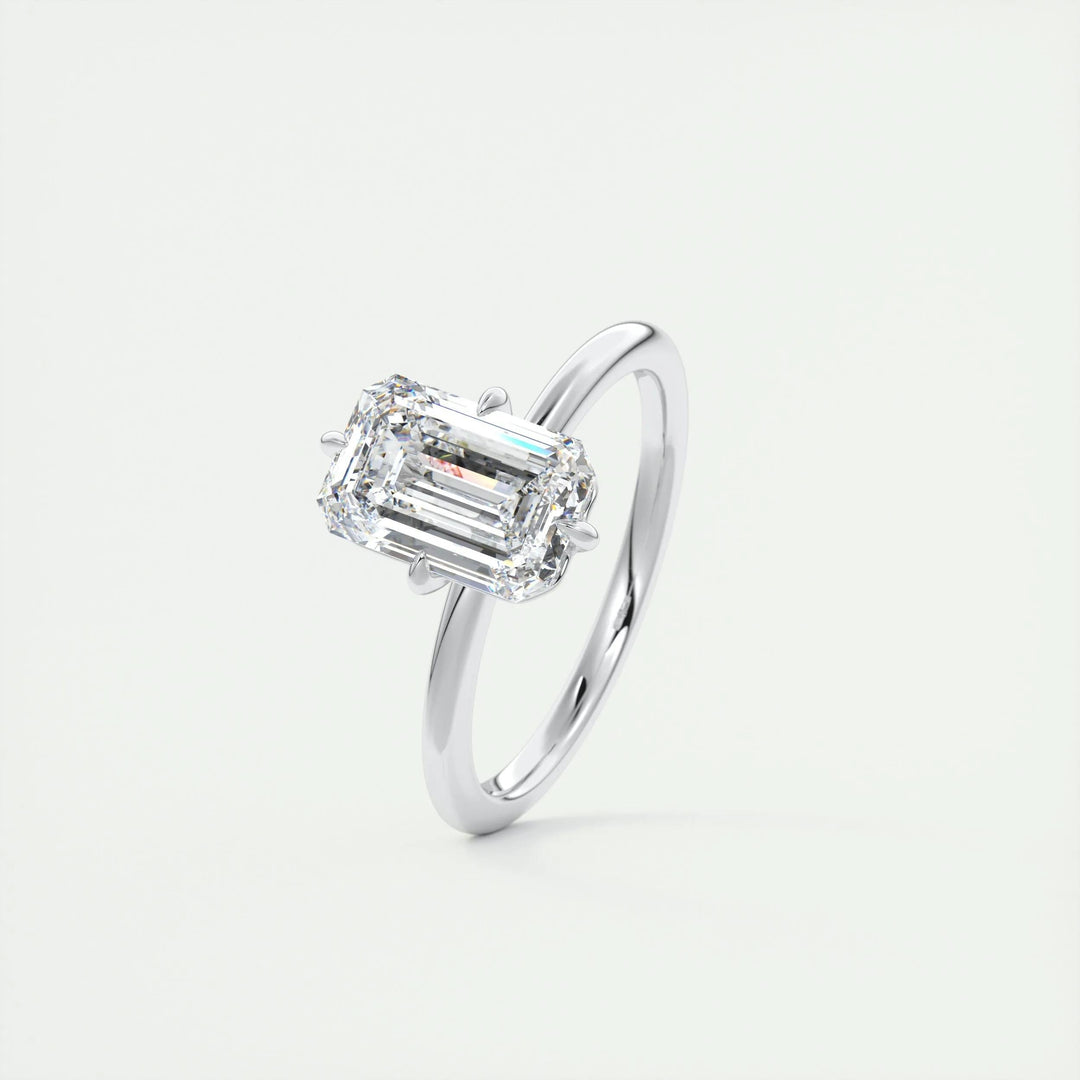 2ct Emerald F - VS1 Lab Grown Diamond Solitaire Engagement Ring - Doozy Diamonds