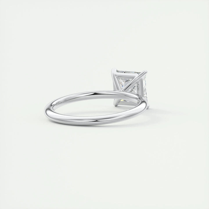 2ct Princess F - VS1 Lab Grown Diamond Solitaire Engagement Ring - Doozy Diamonds