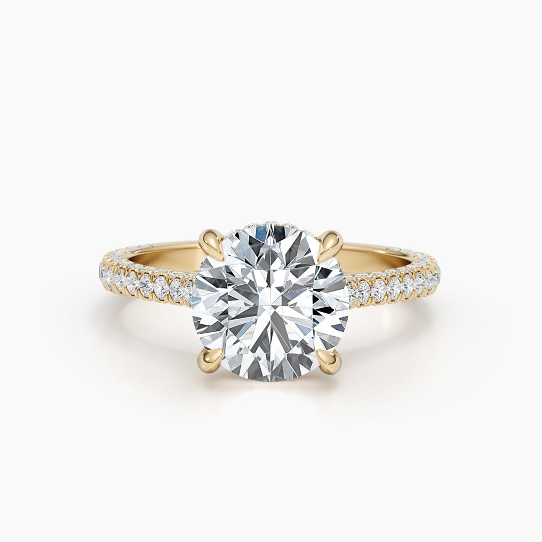 dazzling round diamond ring