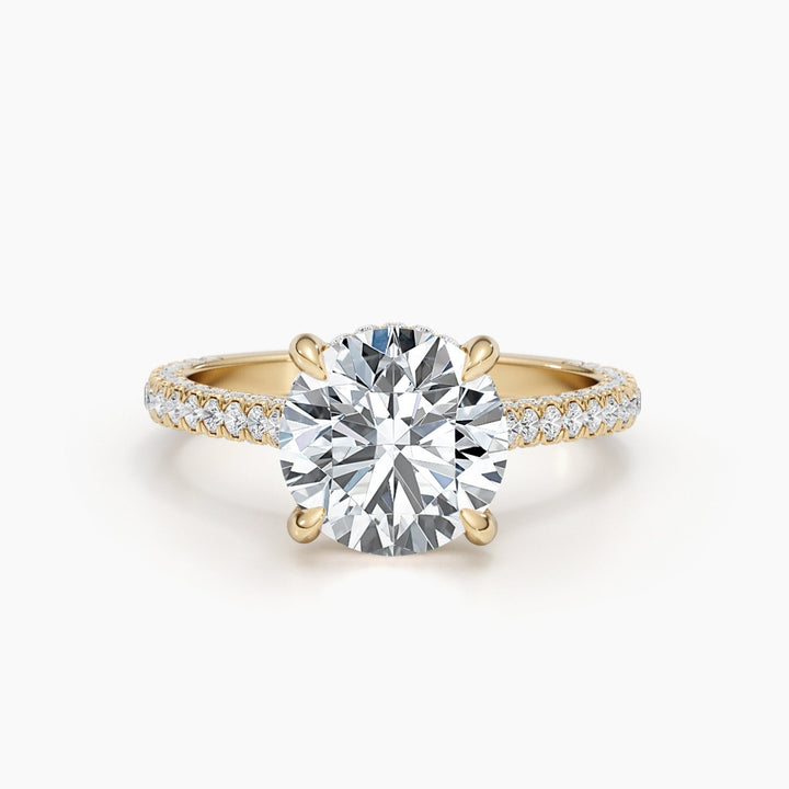 dazzling round diamond ring