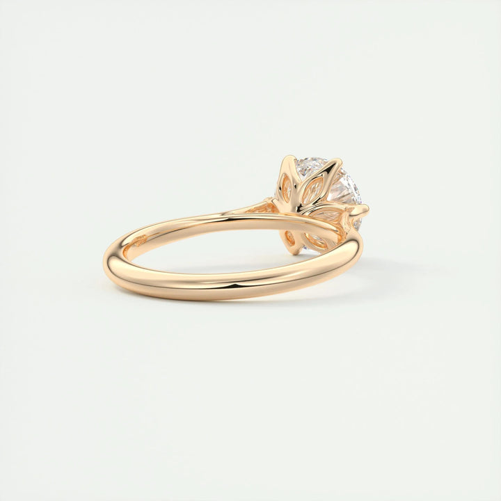 2ct Round F - VS1 Diamond Pave Engagement Ring - Doozy Diamonds