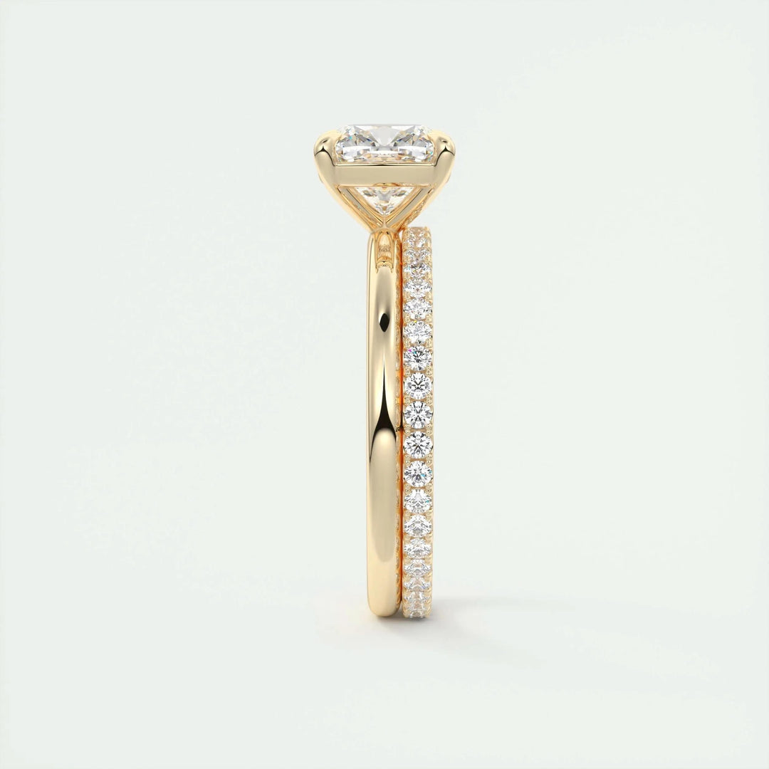 2ct Cushion F - VS1 Lab Grown Diamond Solitaire Engagement Ring - Doozy Diamonds