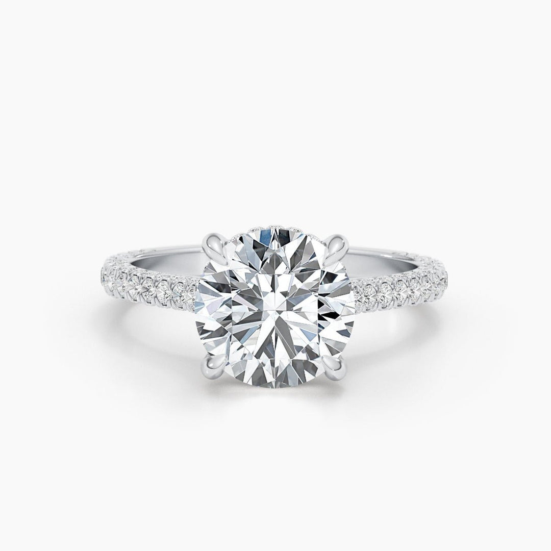 round diamond anniversary ring,