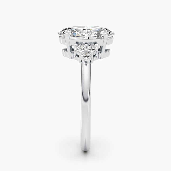 oval diamond ring with luxury craftsmanship,