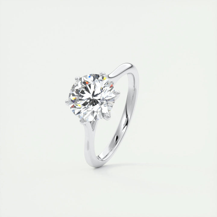 2ct Round F - VS1 Diamond Pave Engagement Ring - Doozy Diamonds