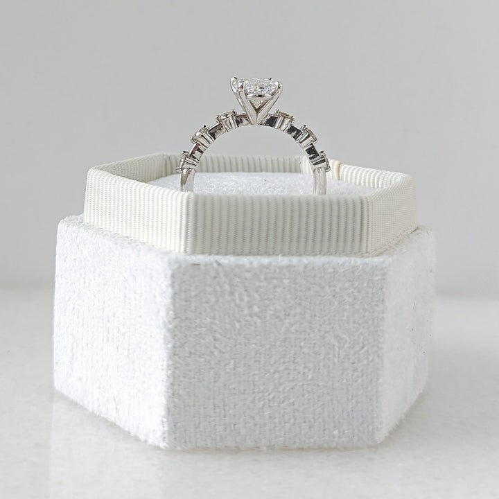 fine luxury jewelry, sustainable bridal jewelry, handcrafted proposal ring, luxury engagement jewelry, modern luxury ring, elegant bridal ring, designer oval ring, oval statement ring,