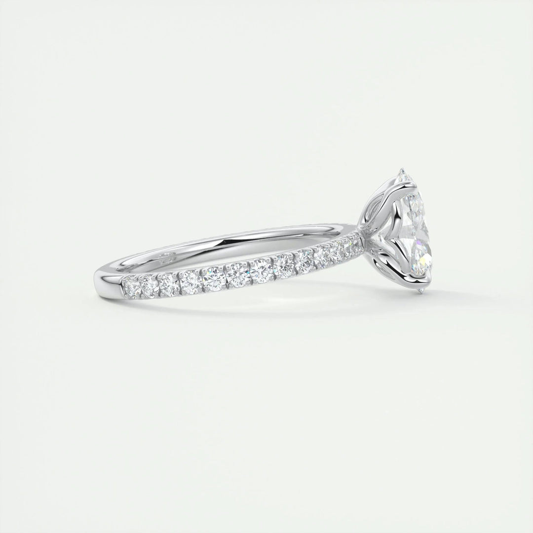 designer oval engagement ring,
