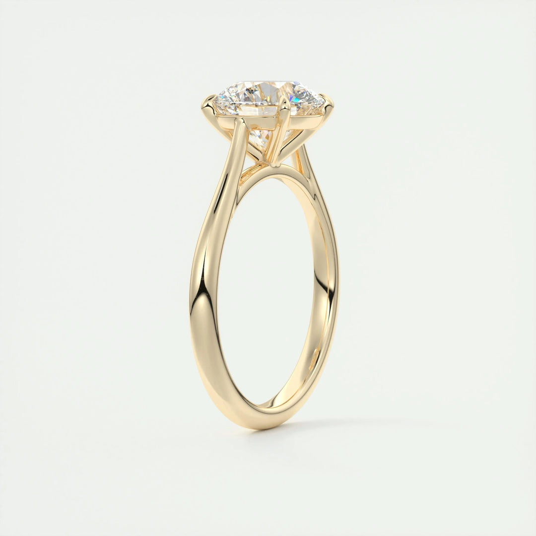 2ct Round F - VS1 Lab Grown Diamond Solitaire Engagement Ring - Doozy Diamonds