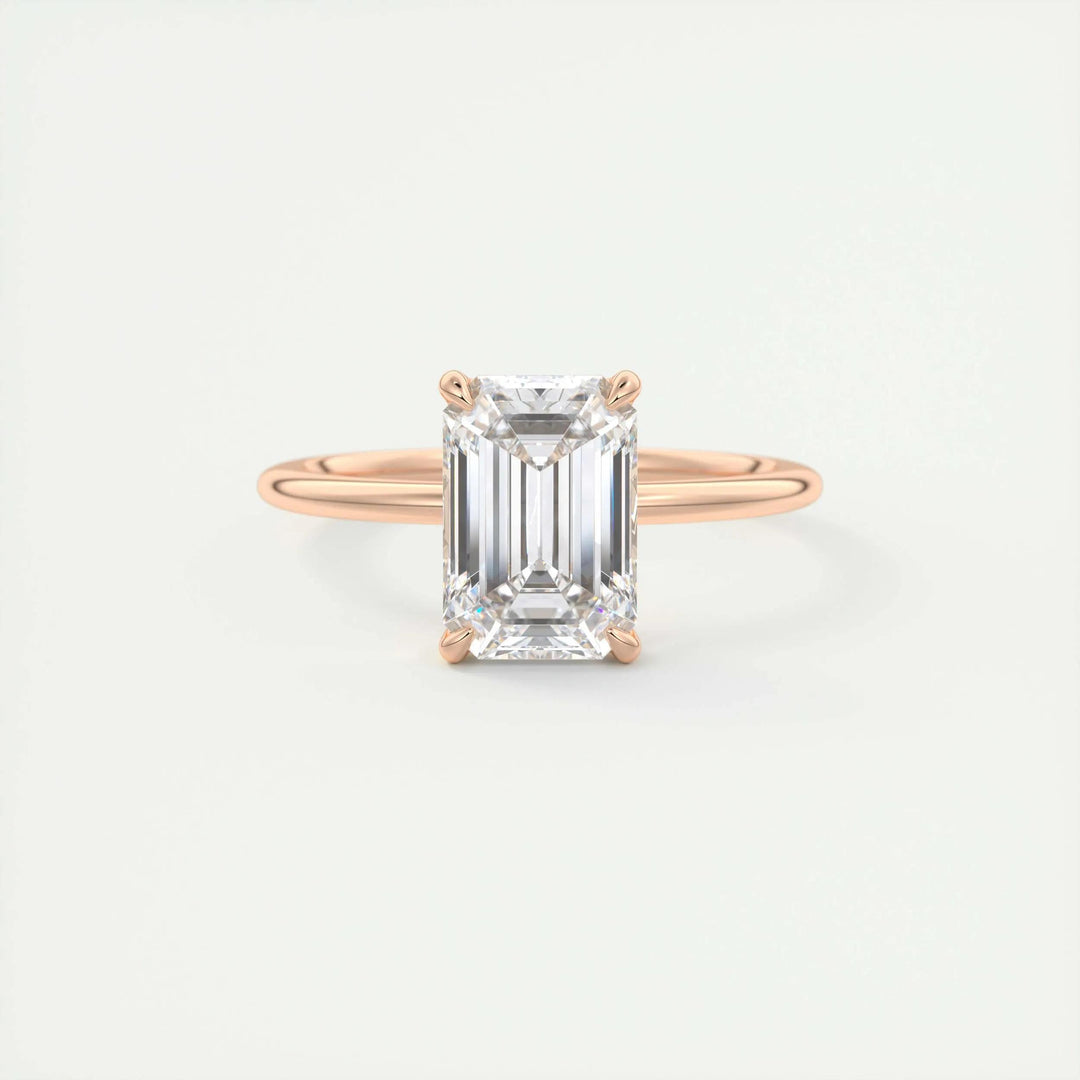 2ct Emerald F - VS1 Lab Grown Diamond Solitaire Engagement Ring - Doozy Diamonds
