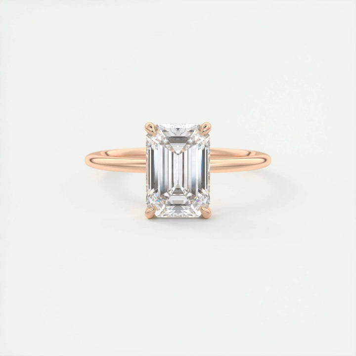 2ct Emerald F - VS1 Lab Grown Diamond Solitaire Engagement Ring - Doozy Diamonds