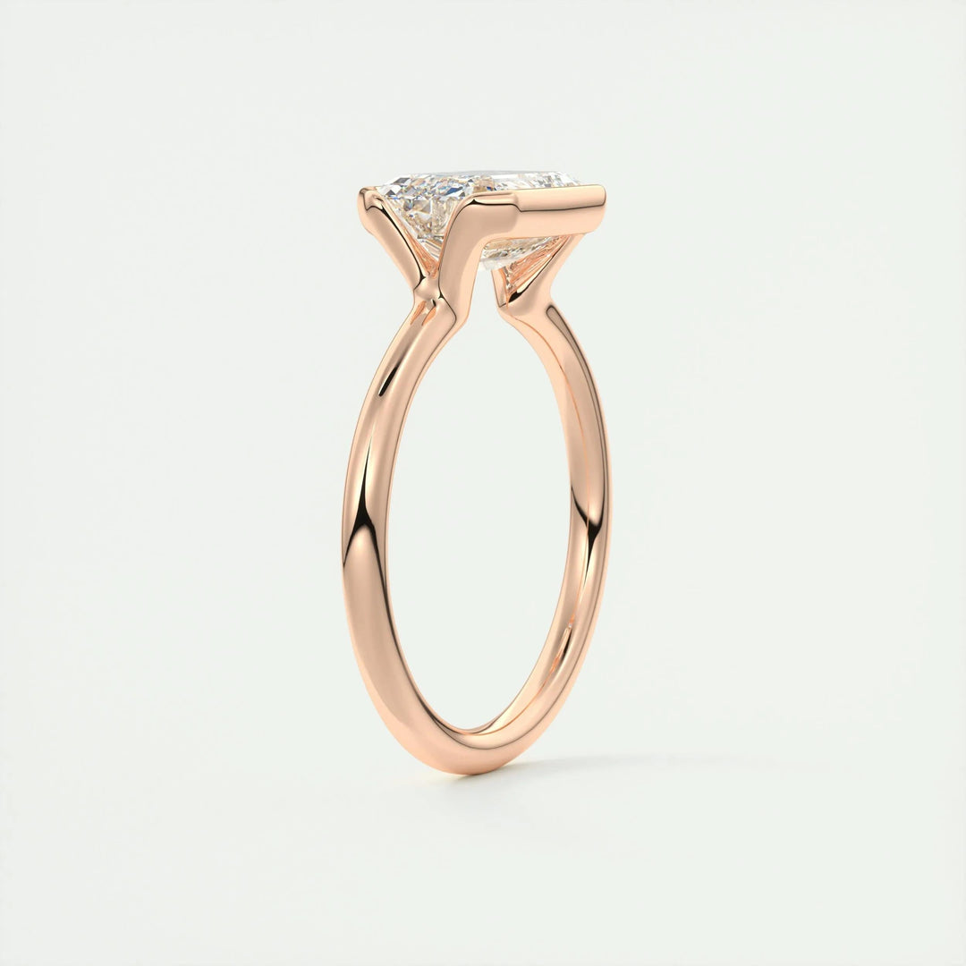 2ct Emerald F - VS1 Lab Grown Diamond Solitaire Engagement Ring - Doozy Diamonds