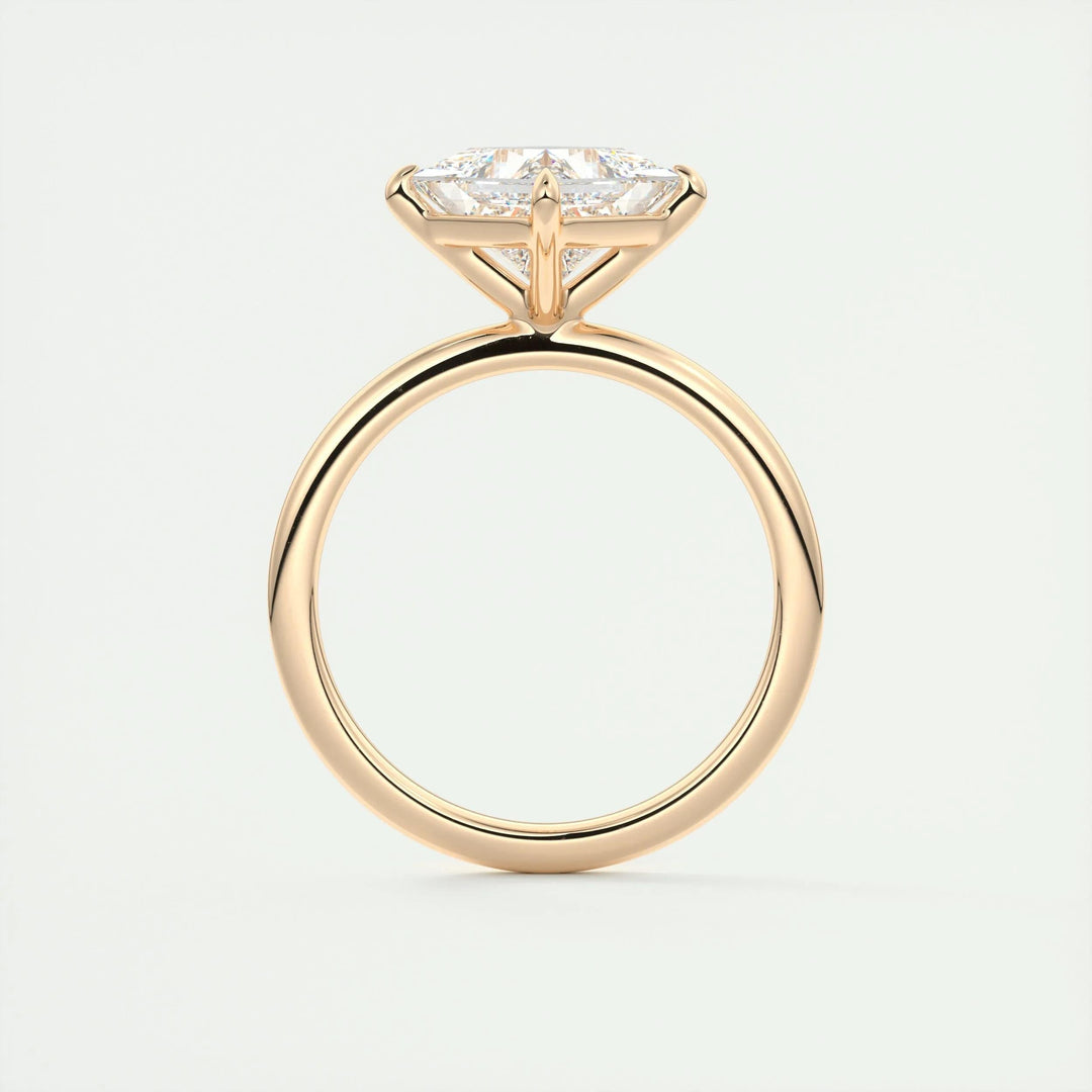 2ct Princess F - VS1 Lab Grown Diamond Solitaire Engagement Ring - Doozy Diamonds
