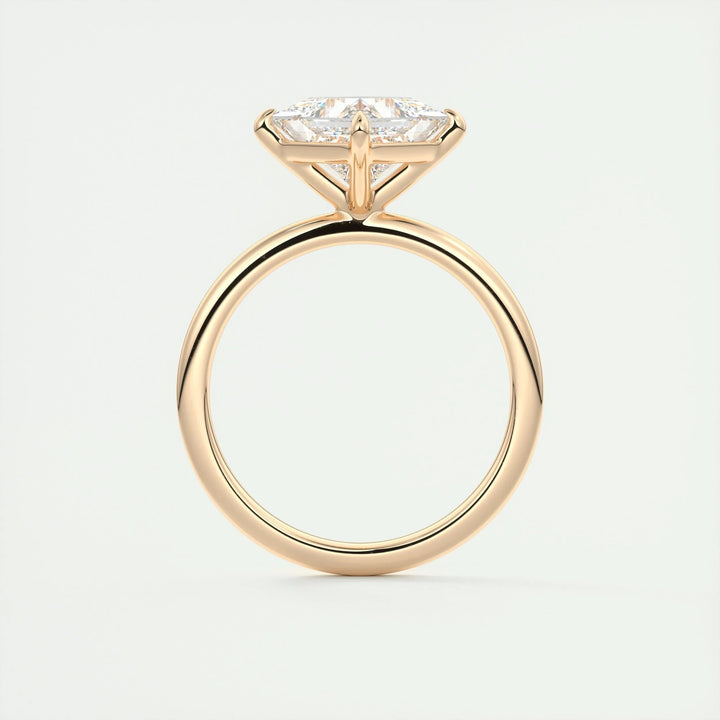 2ct Princess F - VS1 Lab Grown Diamond Solitaire Engagement Ring - Doozy Diamonds