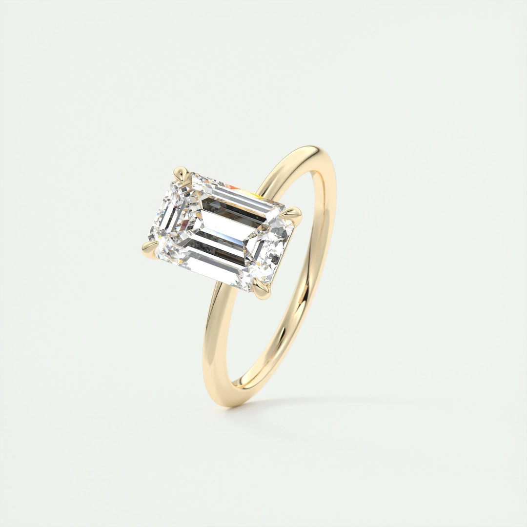 2ct Emerald F - VS1 Lab Grown Diamond Solitaire Engagement Ring - Doozy Diamonds