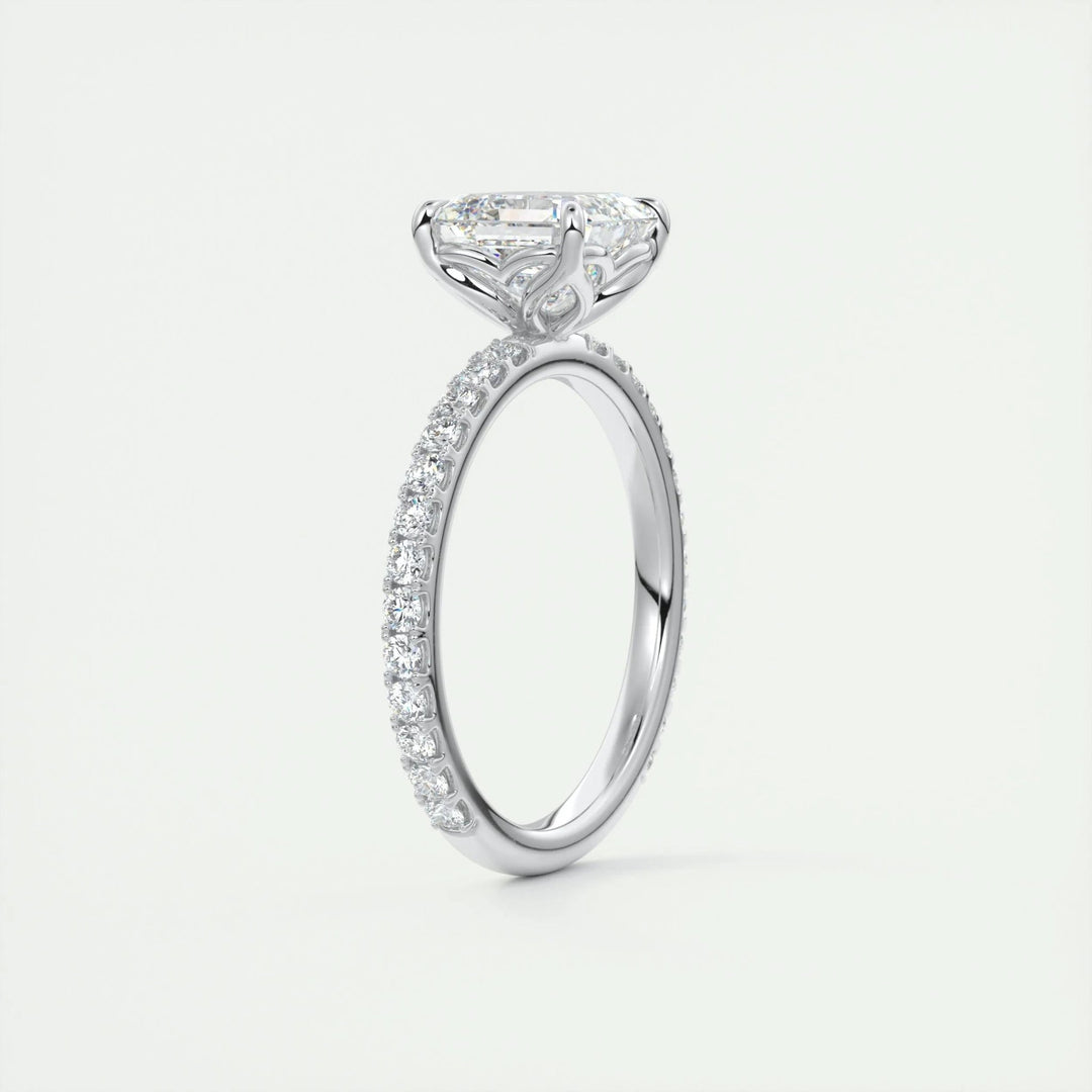 luxury bridal keepsake, asscher forever ring,