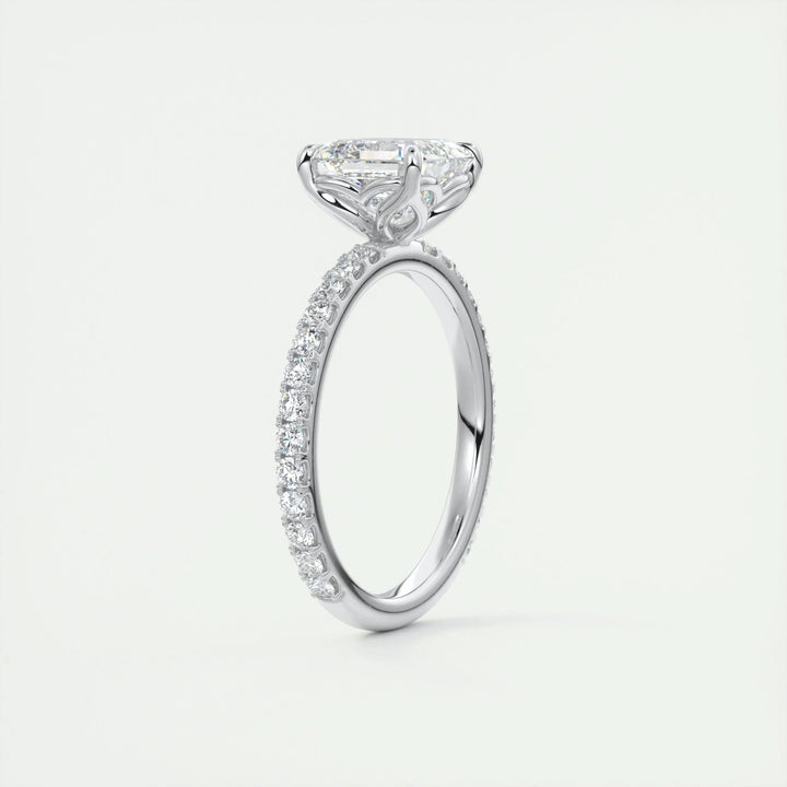 luxury bridal keepsake, asscher forever ring,