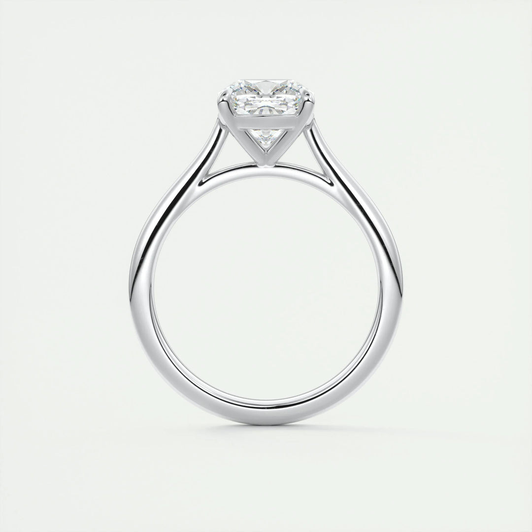 2ct Cushion F- VS1 Lab Grown Diamond Solitaire Engagement Ring