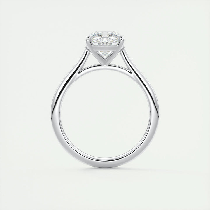 2ct Cushion F- VS1 Lab Grown Diamond Solitaire Engagement Ring