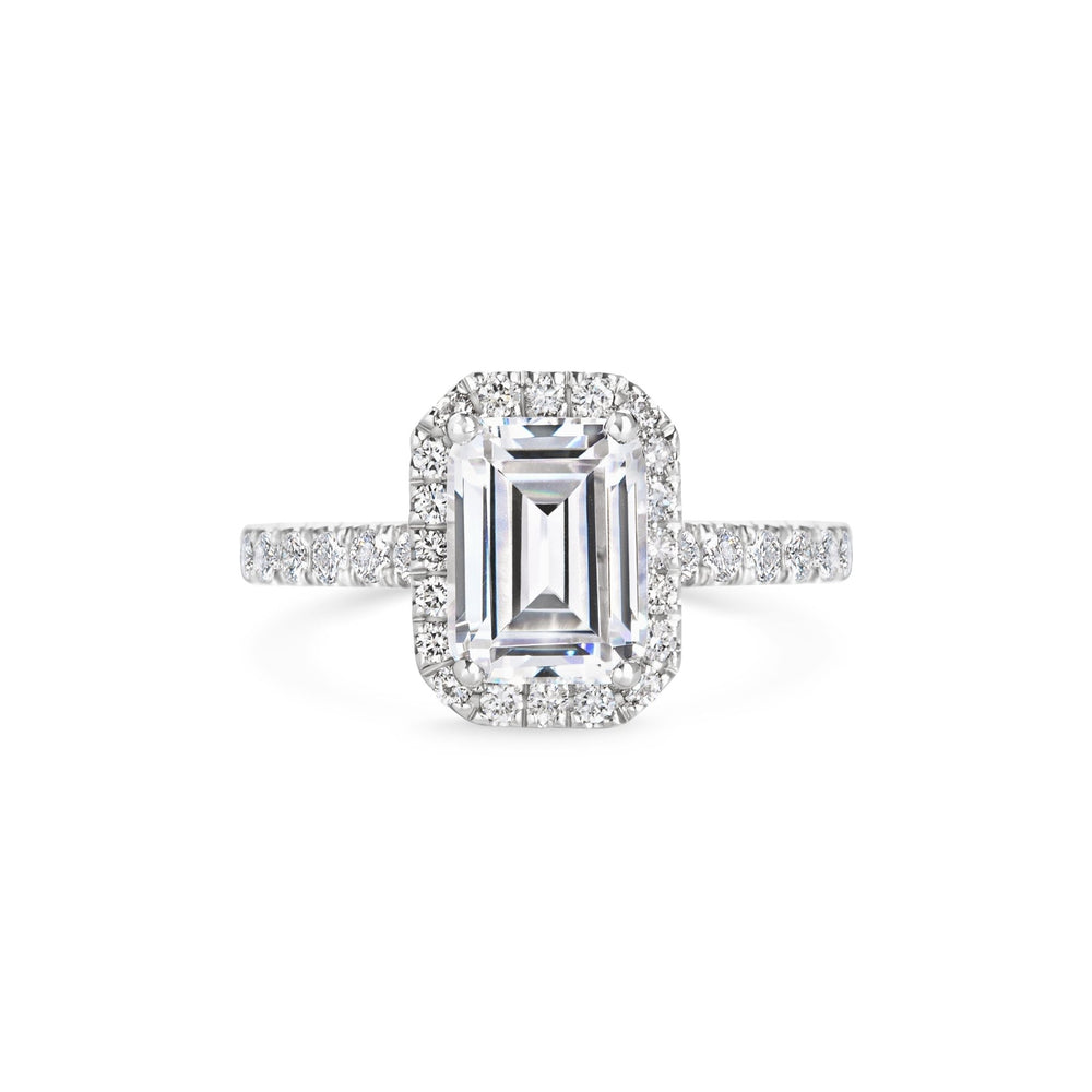 elegant wedding proposal ring, halo engagement