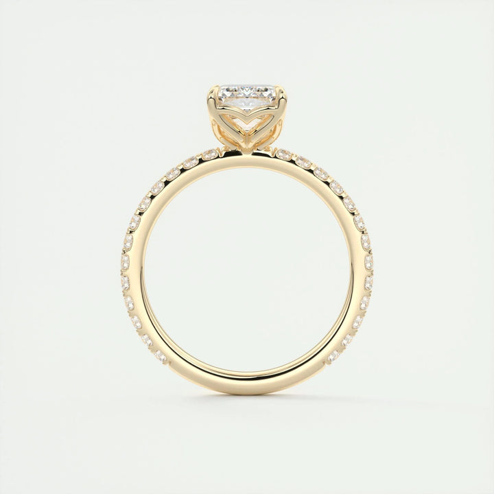 luxury emerald pave ring,