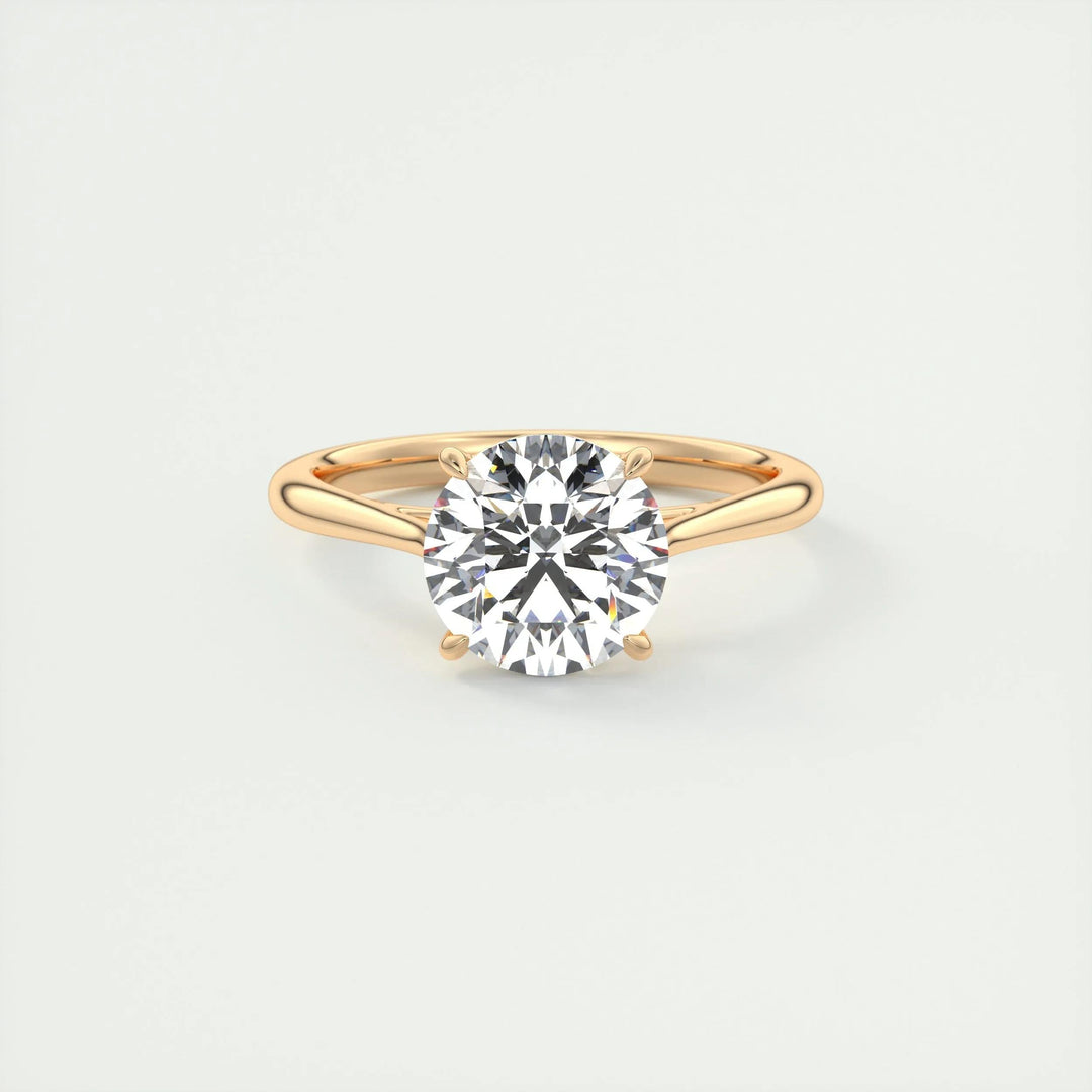 2ct Round F - VS1 Lab Grown Diamond Solitaire Engagement Ring - Doozy Diamonds