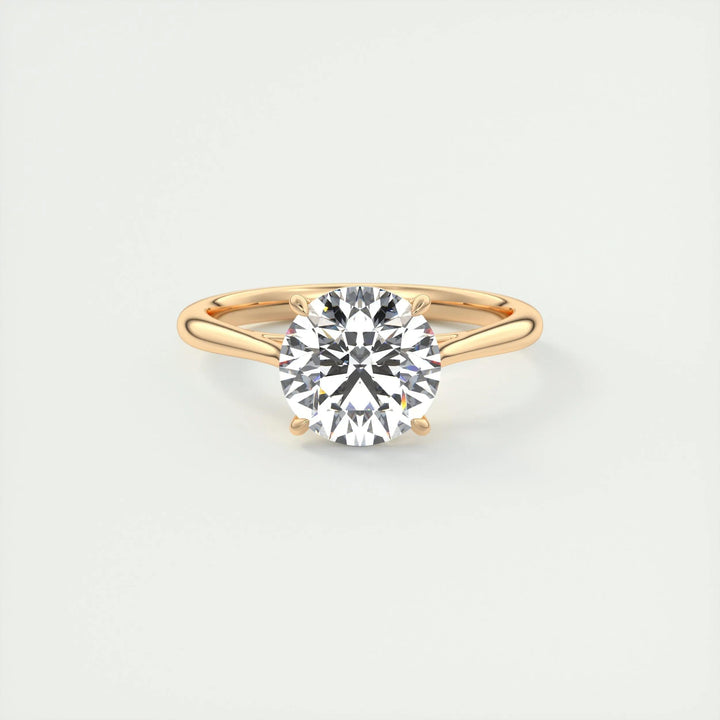 2ct Round F - VS1 Lab Grown Diamond Solitaire Engagement Ring - Doozy Diamonds