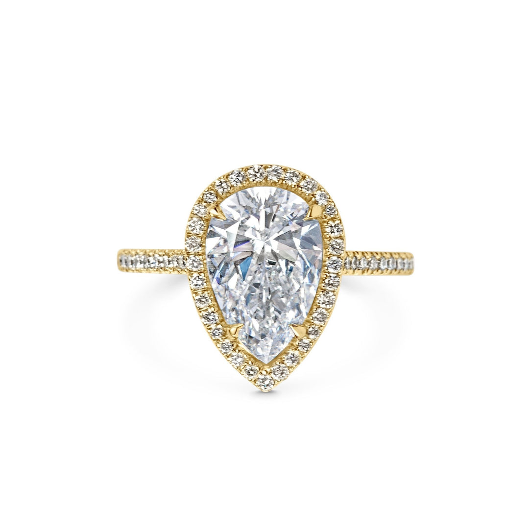 elegant pave bridal ring