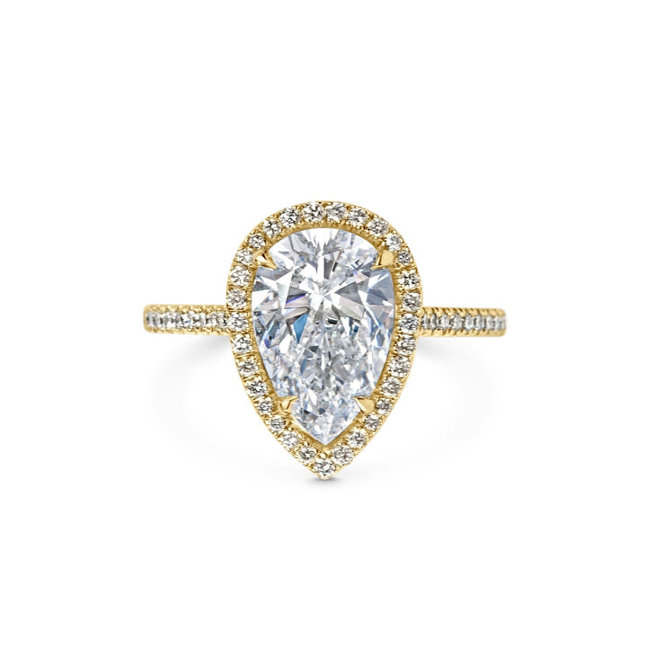 elegant pave bridal ring