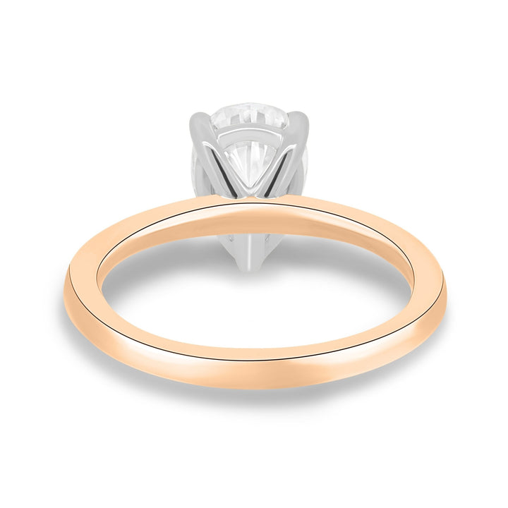 refined pear diamond proposal ring