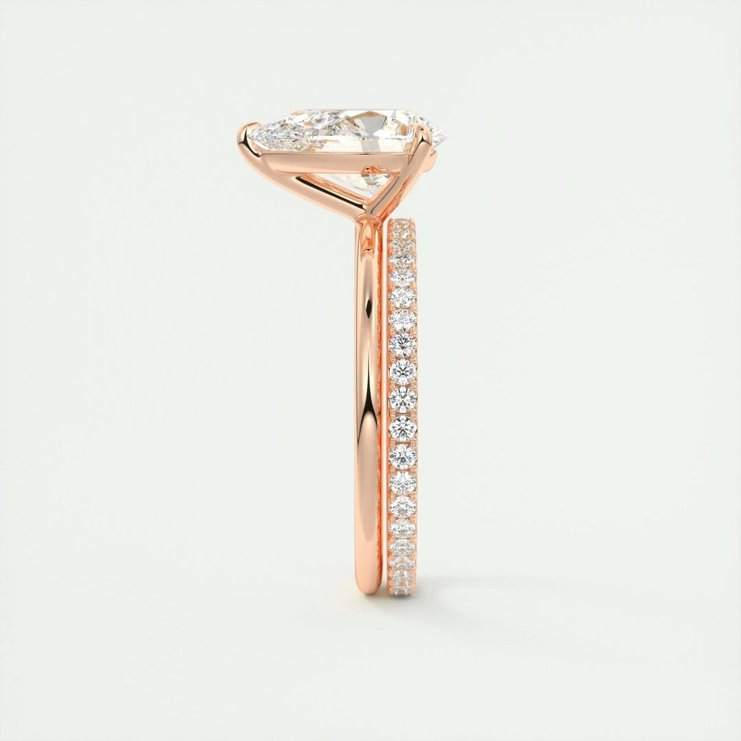 2ct Pear F - VS1 Lab Grown Diamond Solitaire Engagement Ring - Doozy Diamonds