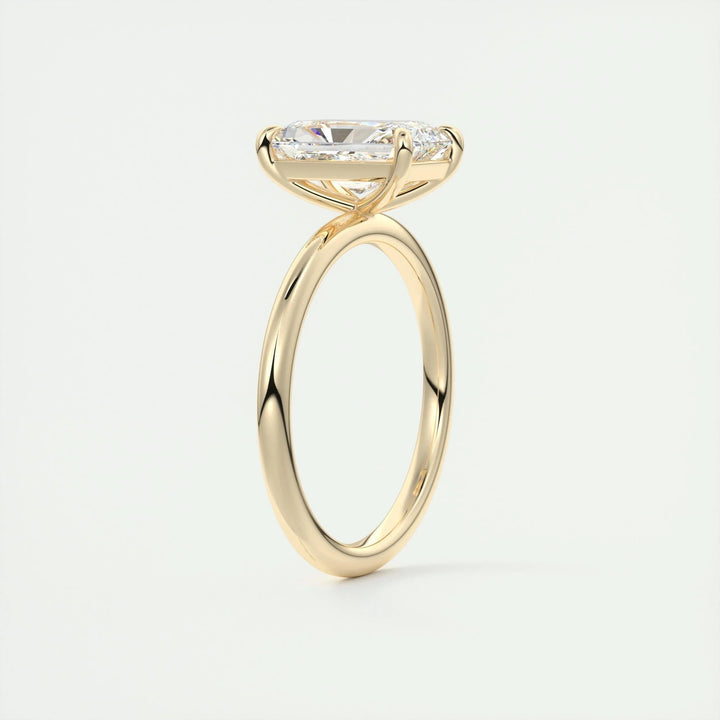 2ct Radiant F - VS1 Lag Grown Diamond Solitaire Engagement Ring - Doozy Diamonds