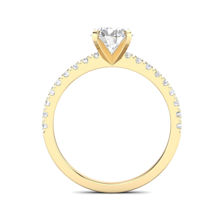 timeless round engagement ring